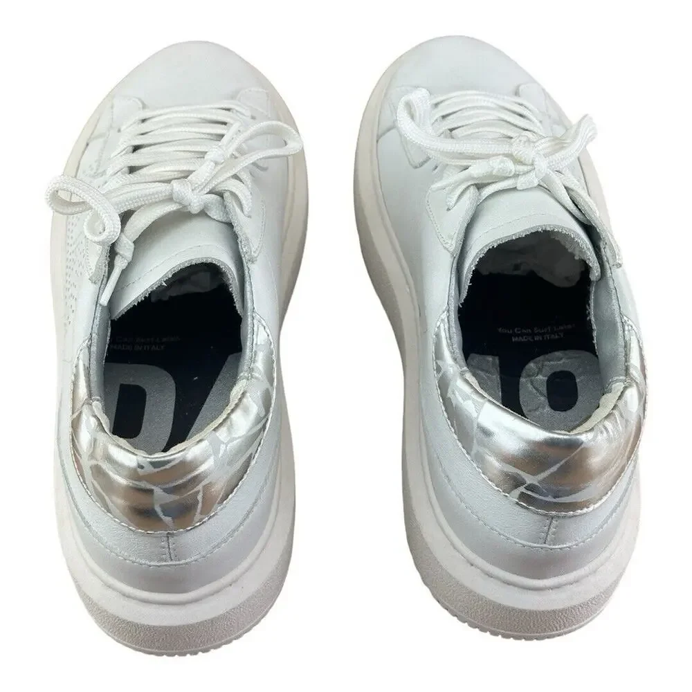 P448 Aerial Low Top Leather Sneakers Shoe White Size Wo’s 10.5-11|Men 8.5 41 - Picture 5 of 7